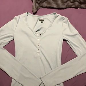 Long sleeve blue shirt